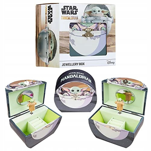 Pudełko szkatułka na biżuterię Star Wars The Mandalorian z pozytywką